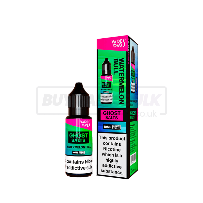 Watermelon Bull Vapes Bars Ghost Nic Salt E-Liquid Pack of 10