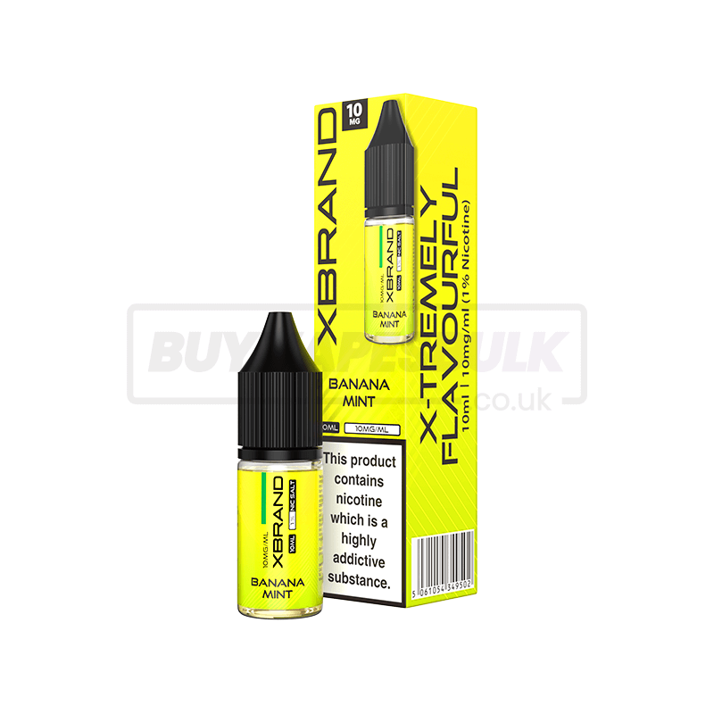 Banana Mint XBRAND Nic Salt E-Liquid Pack of 10