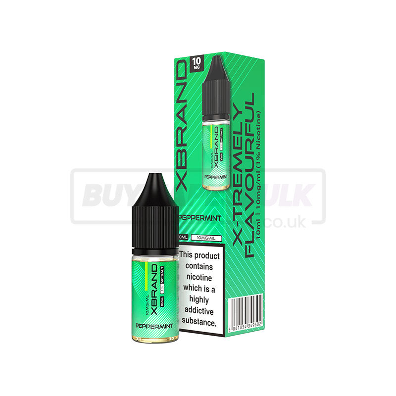 Peppermint XBRAND Nic Salt E-Liquid Pack of 10