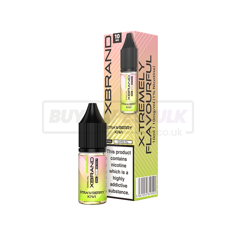 Strawberry Kiwi XBRAND Nic Salt E-Liquid Pack of 10