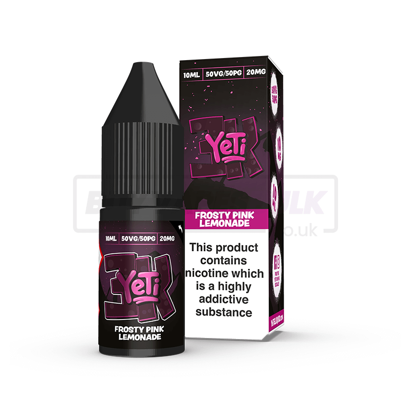 Frosty Pink Lemonade Yeti 3K Nic Salt E-Liquid Pack of 10 x (10ml)