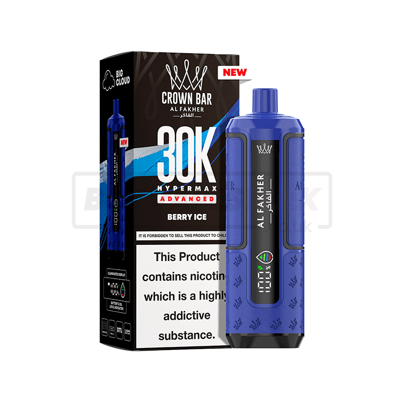 Al Fakher 30K Hypermax Prefilled Vape Kit 5 Pack Berry Ice