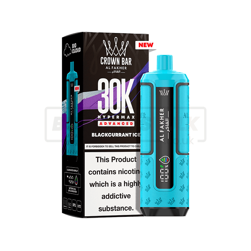 Al Fakher 30K Hypermax Prefilled Vape Kit 5 Pack Blackcurrant Ice