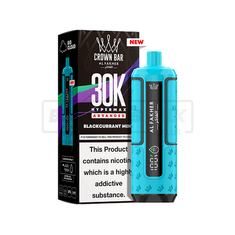Al Fakher 30K Hypermax Prefilled Vape Kit 5 Pack Blackcurrant Mint