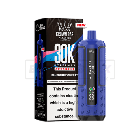 Al Fakher 30K Hypermax Prefilled Vape Kit 5 Pack Blueberry Cherry
