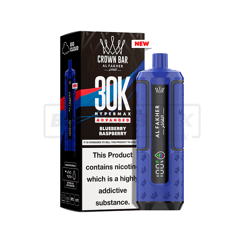 Al Fakher 30K Hypermax Prefilled Vape Kit 5 Pack Blueberry Raspberry