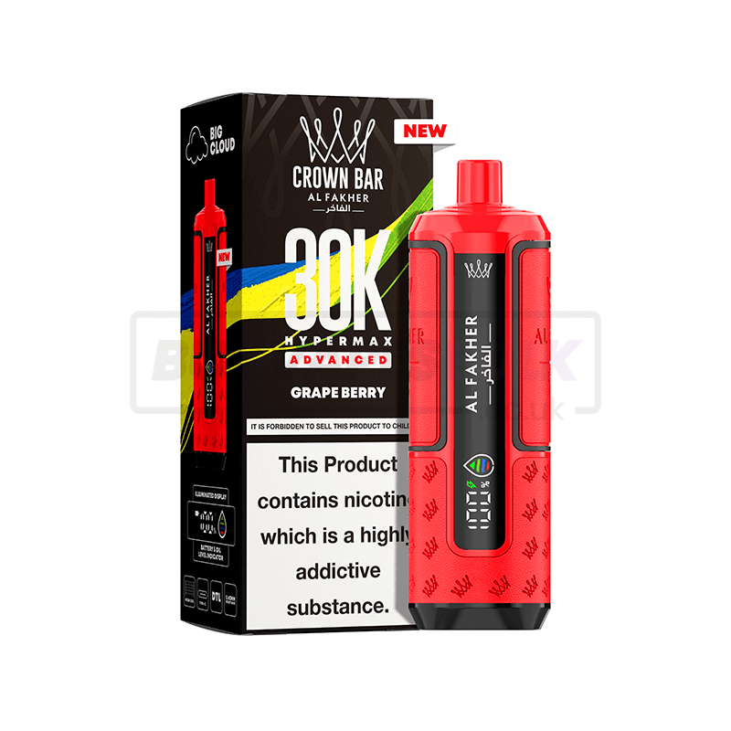 Al Fakher 30K Hypermax Prefilled Vape Kit 5 Pack Grape Berry