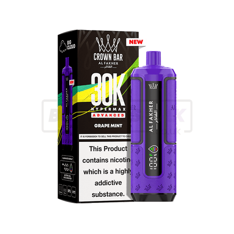 Al Fakher 30K Hypermax Prefilled Vape Kit 5 Pack Grape Mint