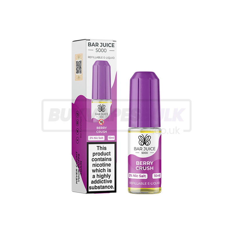 Berry Crush Bar Juice 5000 Nic Salt E-Liquid Pack of 10 x (10ml)