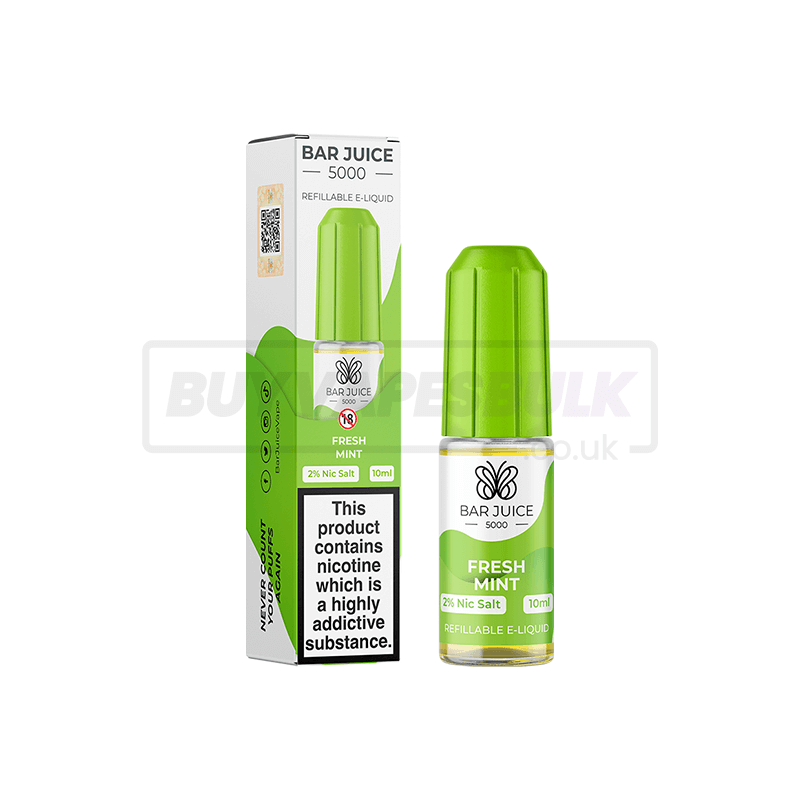 Fresh Mint Bar Juice 5000 Nic Salt E-Liquid Pack of 10 x (10ml)