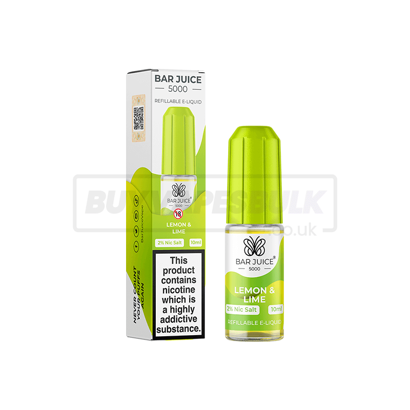 Lemon Lime Bar Juice 5000 Nic Salt E-Liquid Pack of 10 x (10ml)