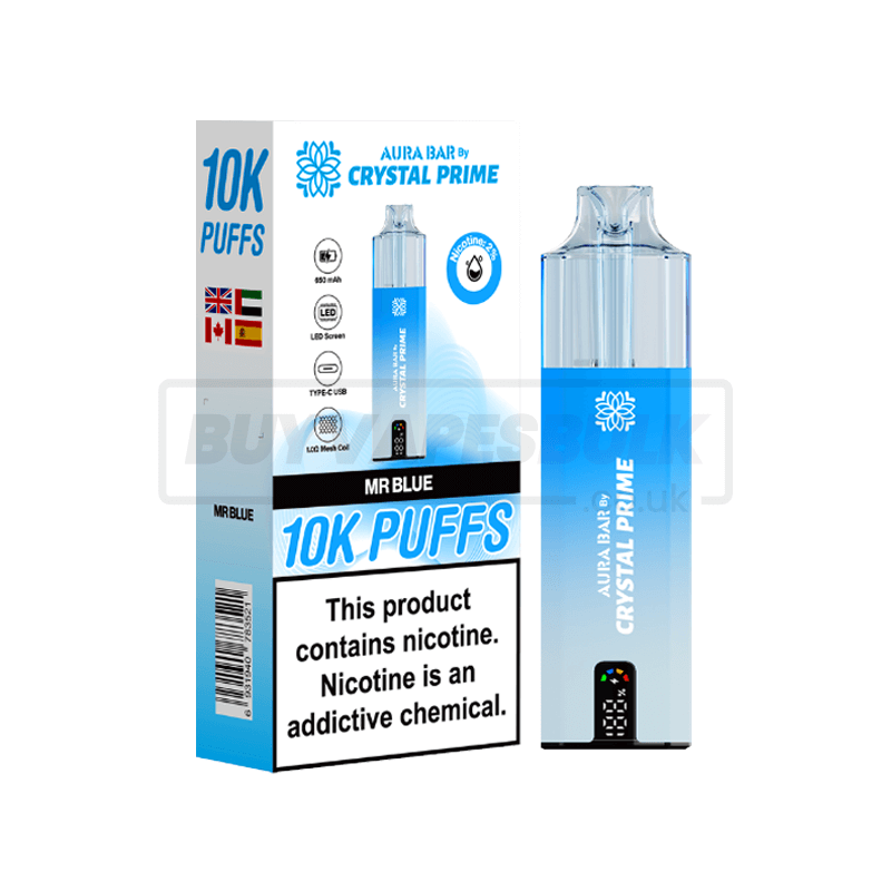 mr blue vape 10000 puffs Mr Blue Crystal Prime 10K Puffs 5 Pack