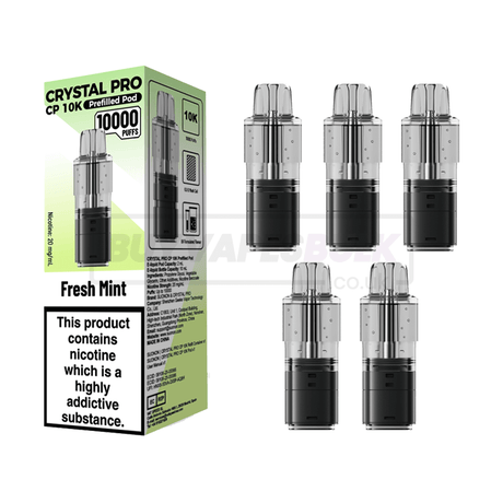 Crystal Pro CP 10K Prefilled Pods 5 Pack Fresh Mint