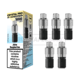 Crystal Pro CP 10K Prefilled Pods 5 Pack Juicy Raspberries
