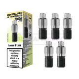 Crystal Pro CP 10K Prefilled Pods 5 Pack Lemon Lime