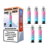 Crystal Pro CP 10K Prefilled Vape Kit 5 Pack Blue Razz Gummy Bear
