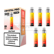 Juicy Peach Crystal Pro CP 10K Prefilled Vape Kit 5 Pack