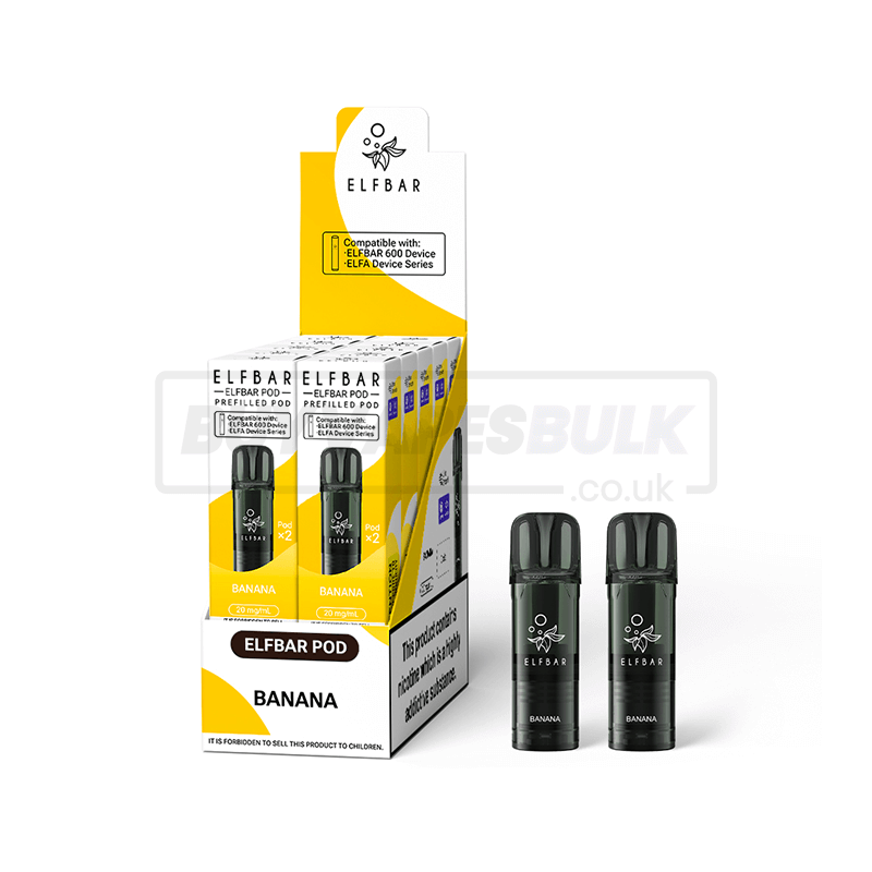 Elfbar 600 Prefilled Pods 10 Pack Banana