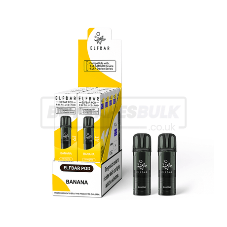 Elfbar 600 Prefilled Pods 10 Pack Banana