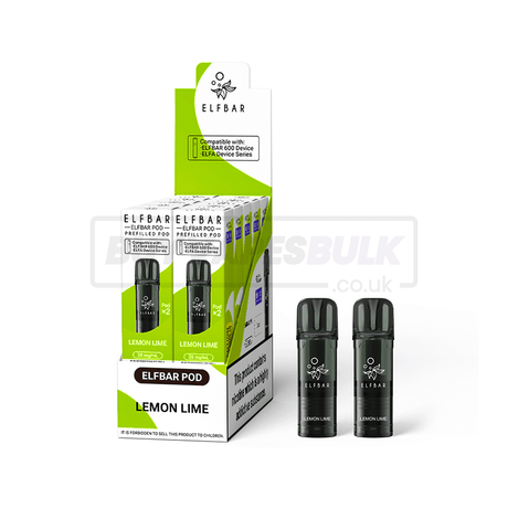 Elfbar 600 Prefilled Pods 10 Pack Lemon Lime (NEW)