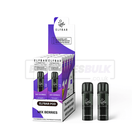 Elfbar 600 Prefilled Pods 10 Pack Mix Berries (NEW)