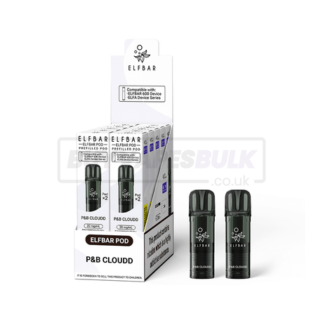 Elfbar 600 Prefilled Pods 10 Pack P&B Cloud (Cotton Candy)