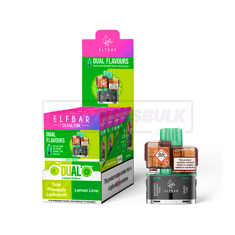 Elf Bar Dual 10K Prefilled Pods 5 Pack Lemon Edition