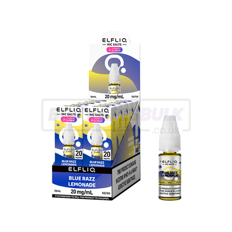 Elfliq Elfbar Nic Salt E-Liquid 10 Pack Blue Razz Lemonade