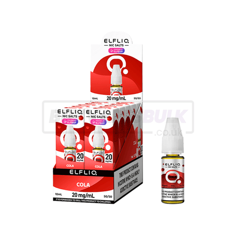 Elfliq Elfbar Nic Salt E-Liquid 10 Pack Cola