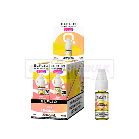 Elfliq Elfbar Nic Salt E-Liquid 10 Pack Pink Lemonade
