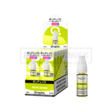 Elfliq Elfbar Nic Salt E-Liquid 10 Pack Sour Lemon