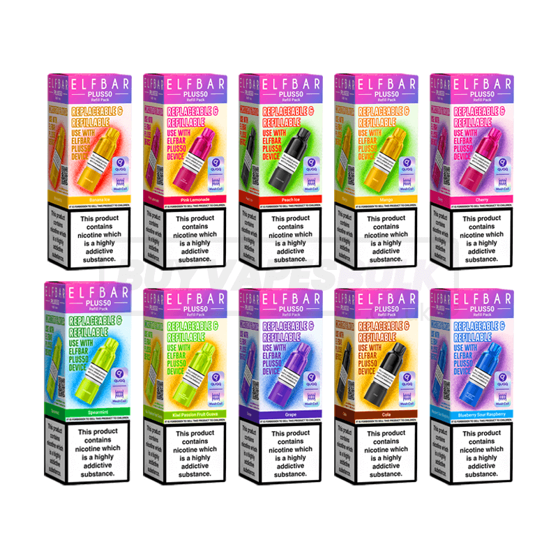 Elfbar Plus 50 Refill Pods Box of 5