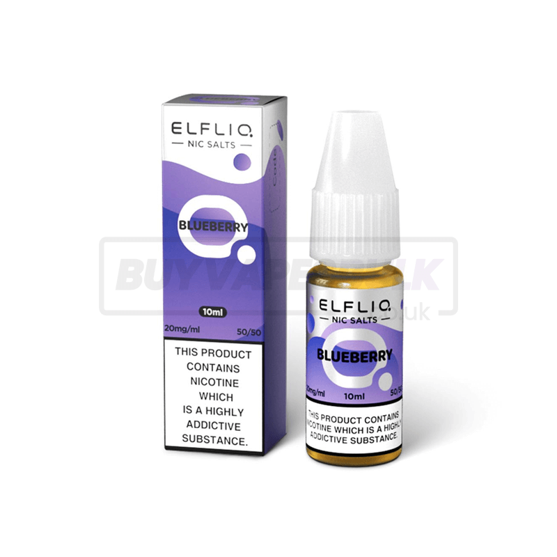 Blueberry Elfliq by Elf Bar Nic Salt E-Liquid Pack of 10 x (10ml)