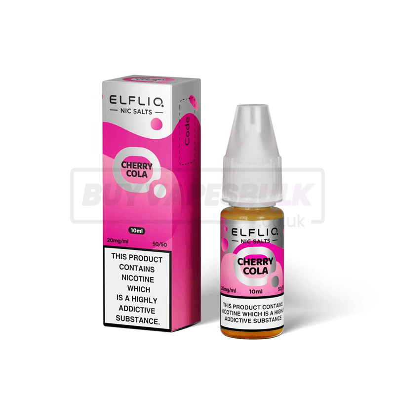 Cherry Cola Elfliq by Elf Bar Nic Salt E-Liquid Pack of 10 x (10ml)