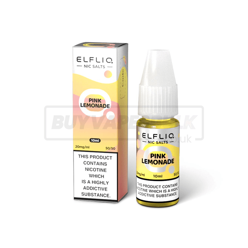 Pink Lemonade Elfliq by Elf Bar Nic Salt E-Liquid Pack of 10 x (10ml)