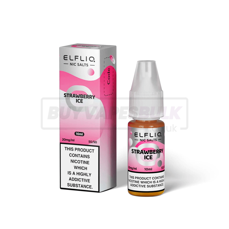 Strawberry Ice Elfliq by Elf Bar Nic Salt E-Liquid Pack of 10 x (10ml)