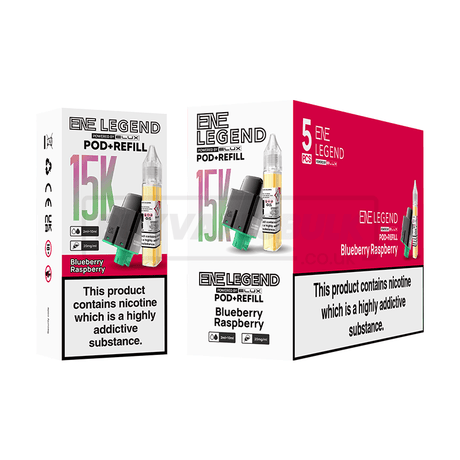 Elux ENE Legend 15K Prefilled Pod & Refill Blueberry Raspberry