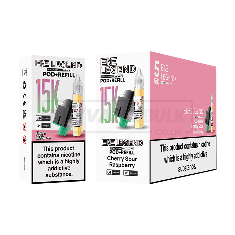 Elux ENE Legend 15K Prefilled Pod & Refill Cherry Sour Raspberry