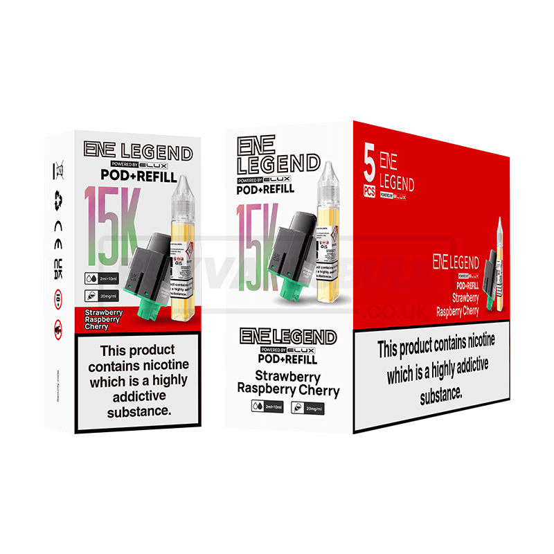 Elux ENE Legend 15K Prefilled Pod & Refill Strawberry Raspberry Cherry