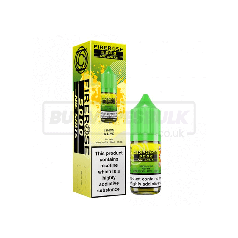 Elux Firerose 5000 Nic Salts Box of 10 Lemon & Lime
