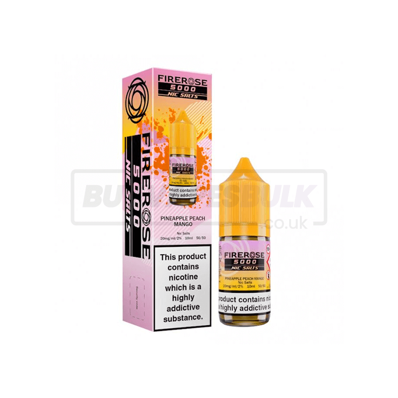 Elux Firerose 5000 Nic Salts Box of 10 Pineapple Peach Mango