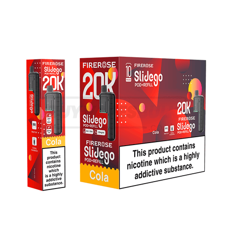 Elux Firerose Slidego 20K Prefilled Pods 5 Pack Cola