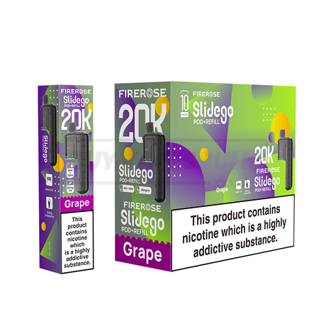 Elux Firerose Slidego 20K Prefilled Pods 5 Pack Grape