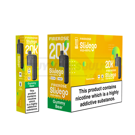 Elux Firerose Slidego 20K Prefilled Pods 5 Pack Gummy Bear