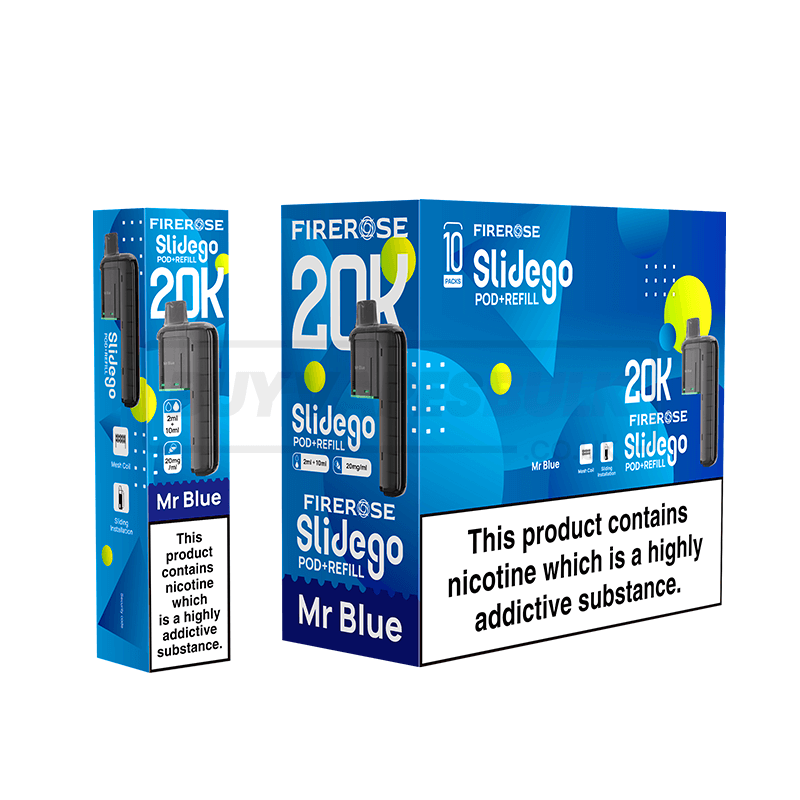 Elux Firerose Slidego 20K Prefilled Pods 5 Pack Mr Blue