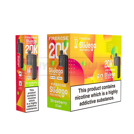 Elux Firerose Slidego 20K Prefilled Pods 5 Pack Strawberry Kiwi