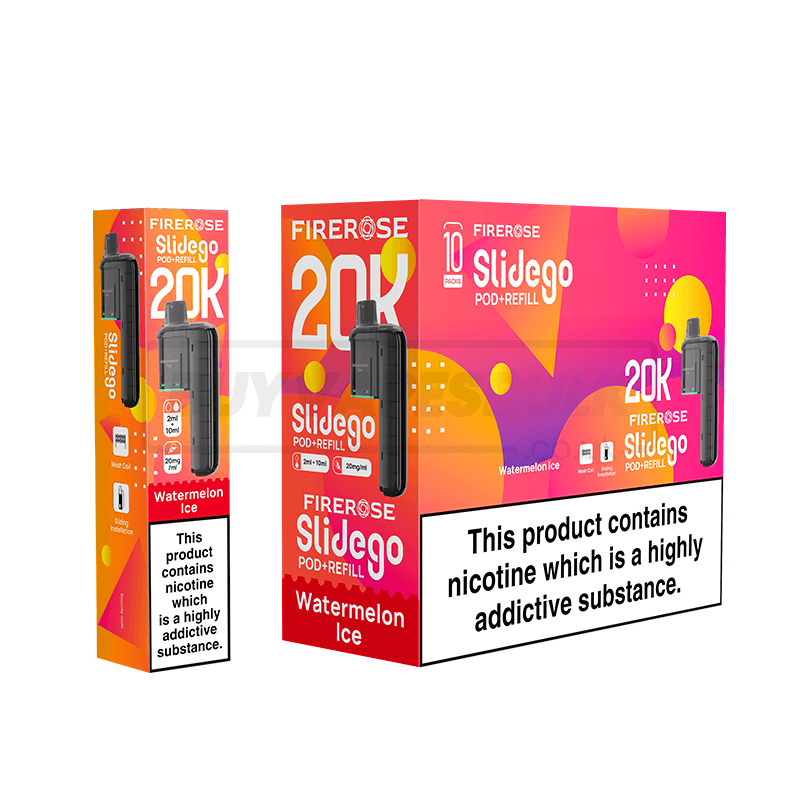 Elux Firerose Slidego 20K Prefilled Pods 5 Pack Watermelon Ice