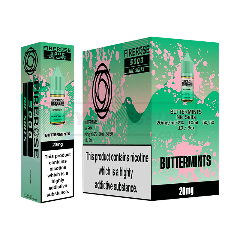 Elux Firerose 5000 Nic Salts 10 Pack Buttermints