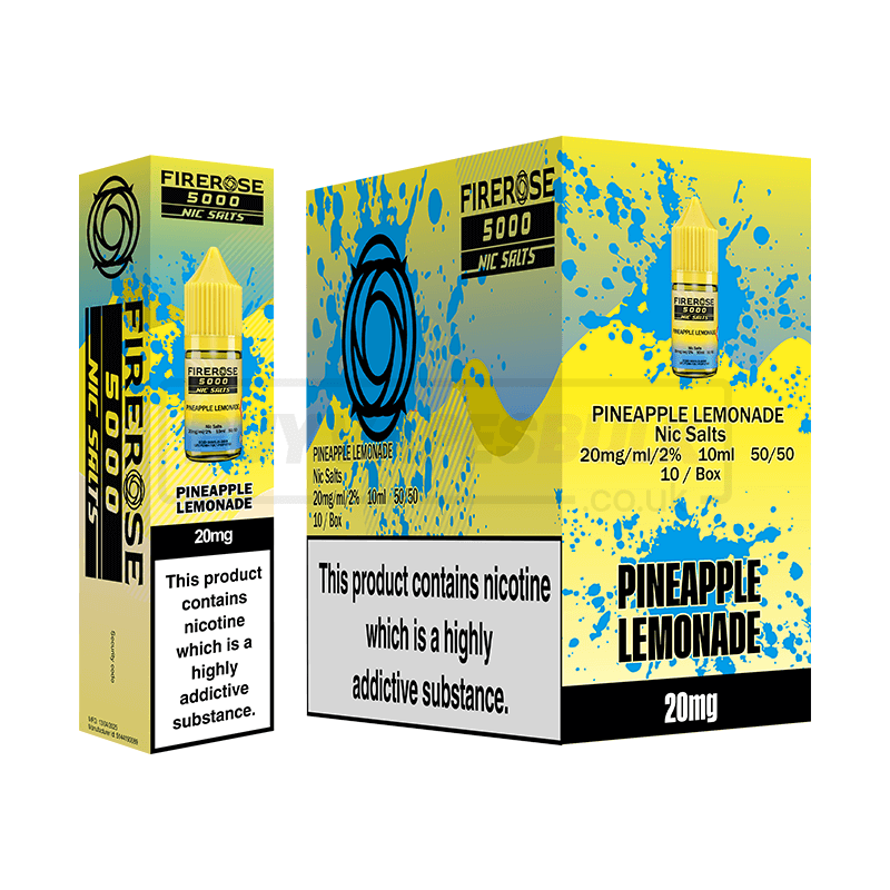 Elux Firerose 5000 Nic Salts 10 Pack Pineapple Lemonade