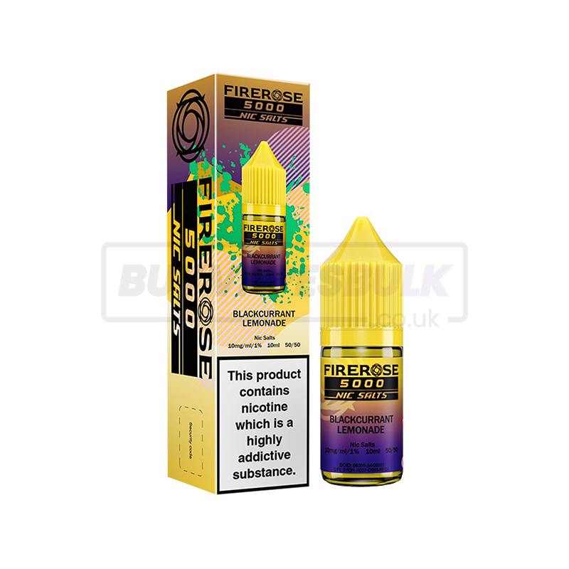 Elux Firerose 5000 Nic Salts Box of 10 Blackcurrant Lemonade